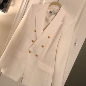 Zara Tailored Blazer with Buttons Size M